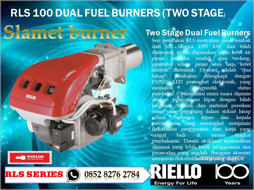 Riello Rls 100 DUAL FUEL RIELLO BURNER RLS 190 MZ - BOILERS BURNER