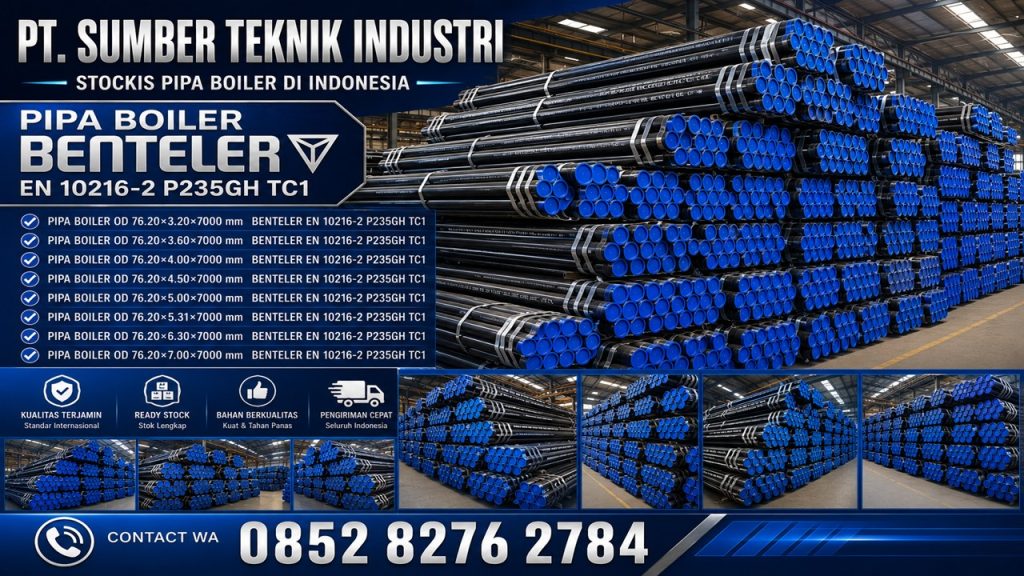 pipa boiler OD 76.20 X 3.20 PROFIL